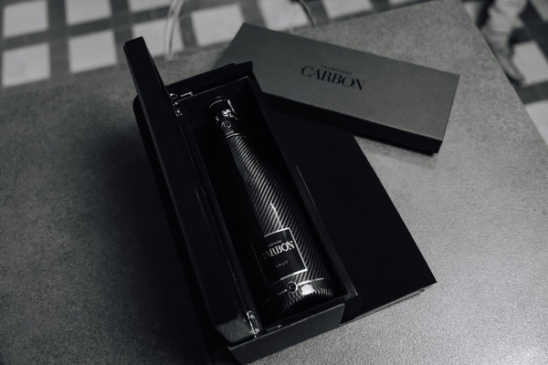 Klavierlack Geschenkebox für Champagne Carbon
