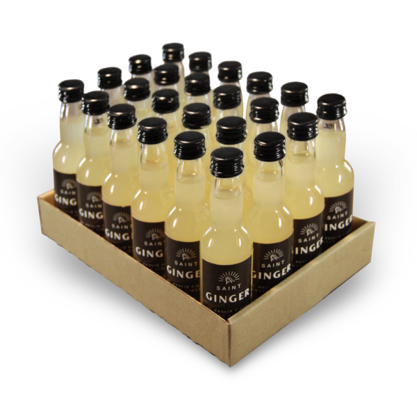 Saint Ginger Bio Ingwer-Zitronen Likör Minis 40 ML 24 Stück